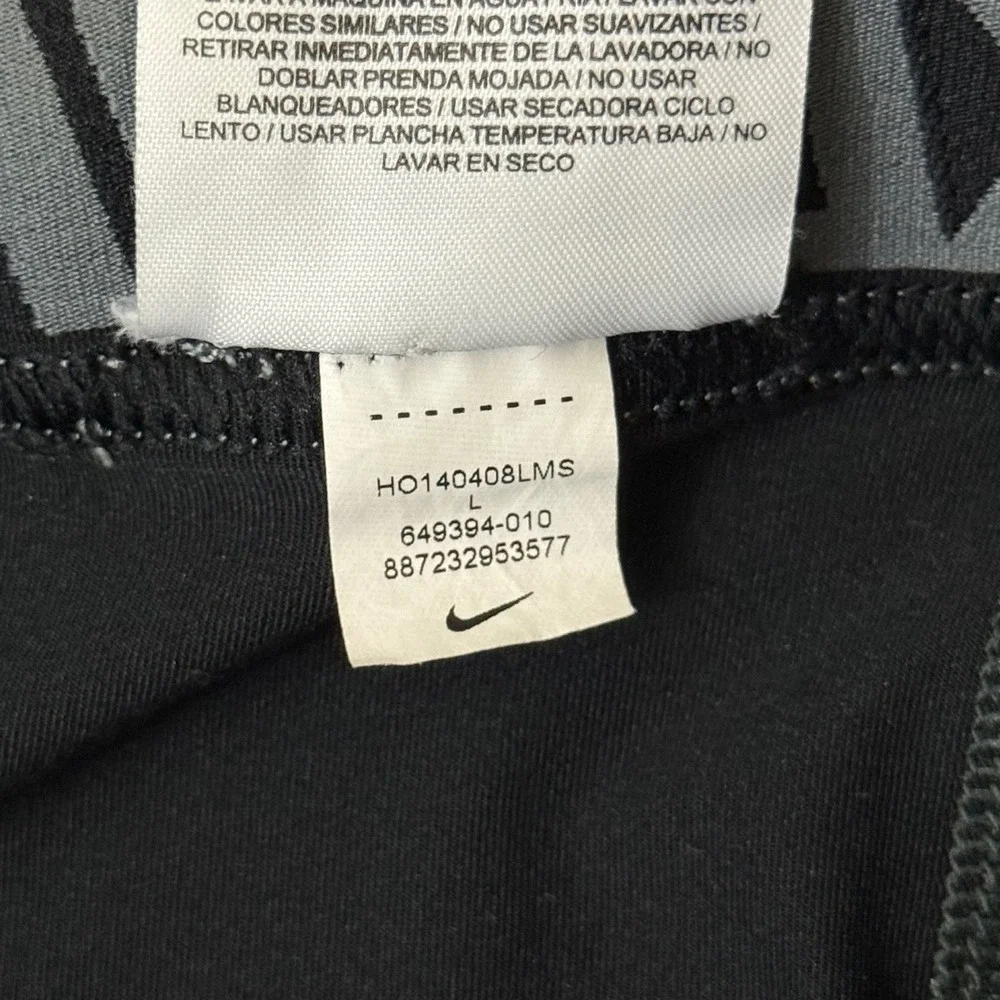 Nike Pro Combat Dri-FIT Mens Black Compression Tights 3/4 Leggings Large